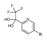 1-(5-bromopyridin-2-yl)-2,2,2-trifluoroethane-1,1-diol Structure