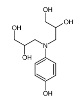 3-[N-(2,3-dihydroxypropyl)-4-hydroxyanilino]propane-1,2-diol Structure
