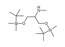1,3-bis[[tert-butyl(dimethyl)silyl]oxy]-N-methylpropan-2-amine结构式