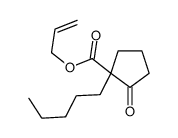prop-2-enyl 2-oxo-1-pentylcyclopentane-1-carboxylate结构式