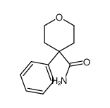 4-phenyl-tetrahydro-pyran-4-carboxylic acid amide结构式