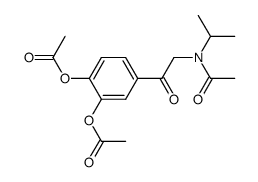 4-(N-acetyl-N-isopropylglycyl)-1,2-phenylene diacetate结构式