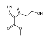 methyl 4-(2-hydroxyethyl)-1H-pyrrole-3-carboxylate结构式