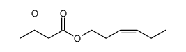 (Z)-3-hexen-1-yl acetoacetate Structure