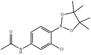 2-氯-4-乙酰氨基苯硼酸频哪醇酯结构式