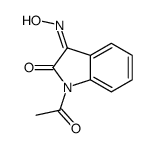 1-acetyl-3-hydroxyiminoindol-2-one Structure