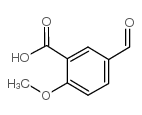 5-甲酰基-2-甲氧基苯甲酸结构式