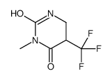 3-methyl-5-(trifluoromethyl)-1,3-diazinane-2,4-dione结构式