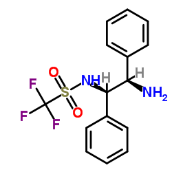 N-[(1R,2R)-2-氨基-1,2-二苯乙基]-1,1,1-三氟甲烷磺酰胺结构式