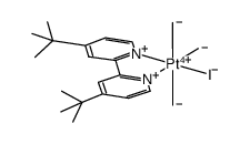 [PtMe23I(4,4'-di-tert-butyl-2,2'-bipyridine)] Structure