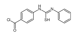 4-(phenylcarbamothioylamino)benzoyl chloride结构式
