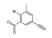 4-Bromo-3-methyl-5-nitrobenzonitrile Structure