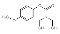 Carbamic acid,N,N-diethyl-, 4-methoxyphenyl ester结构式