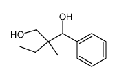 2-ethyl-2-methyl-1-phenyl-propane-1,3-diol结构式
