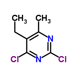 2,4-Dichloro-5-ethyl-6-methylpyrimidine结构式