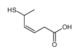 (Z)-5-Mercapto-3-hexenoic Acid结构式