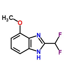 2-(二氟甲基)-4-甲氧基-1H-苯并咪唑结构式