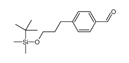 4-(3-{[tert-butyl(dimethyl)silyl]oxy}propyl)benzaldehyde structure