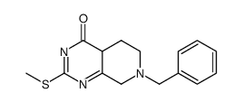 7-benzyl-5,6,7,8-tetrahydro-2-(methylthio)pyrido[3,4-d]pyrimidin-4(4aH)-one结构式