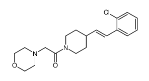 1-[4-[2-(2-chlorophenyl)ethenyl]piperidin-1-yl]-2-morpholin-4-ylethanone Structure