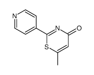 6-methyl-2-pyridin-4-yl-1,3-thiazin-4-one结构式