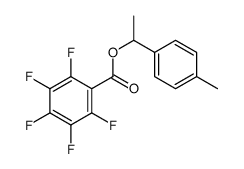 1-(4-methylphenyl)ethyl 2,3,4,5,6-pentafluorobenzoate结构式