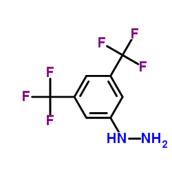 3,5-BIS(TRIFLUOROMETHYL)PHENYLHYDRAZINE Structure