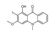 1-hydroxy-2-iodo-3-methoxy-10-methylacridin-9-one结构式