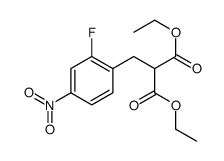 diethyl 2-[(2-fluoro-4-nitrophenyl)methyl]propanedioate结构式