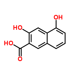 3,5-二羟基-2-萘羧酸结构式