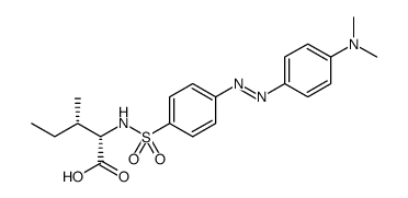 L-Isoleucine, N-[[4-[[4-(dimethylamino)phenyl]azo]phenyl]sulfonyl]结构式