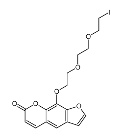 1-(psoralen-8-yloxy)-8-iodo-3,6-dioxaoctane结构式