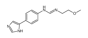 N-[4-(1H-imidazol-5-yl)phenyl]-N'-(2-methoxyethyl)methanimidamide Structure
