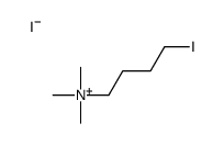 4-iodobutyl(trimethyl)azanium,iodide Structure
