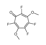 2,4,5,7-tetrafluoro-3,6-dimethoxycyclohepta-2,4,6-trien-1-one Structure