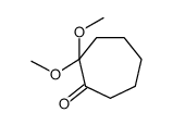 2,2-dimethoxycycloheptan-1-one Structure