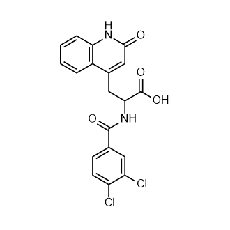 2-(3,4-二氯苯甲酰胺基)-3-(2-氧代-1,2-二氢喹啉-4-基)丙酸(瑞巴派特)图片