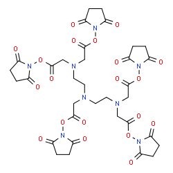 diethylenetriamine N-hydroxysuccinimide pentaester Structure