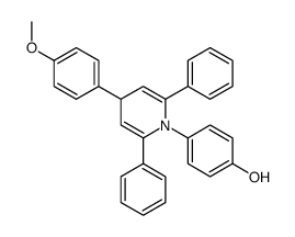 4-[4-(4-methoxyphenyl)-2,6-diphenyl-4H-pyridin-1-yl]phenol Structure