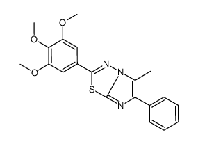 5-methyl-6-phenyl-2-(3,4,5-trimethoxyphenyl)imidazo[2,1-b][1,3,4]thiadiazole结构式
