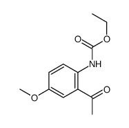 ethyl N-(2-acetyl-4-methoxyphenyl)carbamate Structure