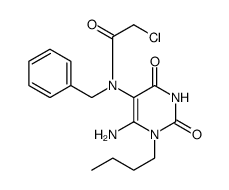 Acetamide, N-(6-amino-1-butyl-1,2,3,4-tetrahydro-2,4-dioxo-5-pyrimidinyl)-2-chloro-N-(phenylmethyl)结构式