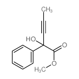 methyl 2-hydroxy-2-phenyl-pent-3-ynoate Structure