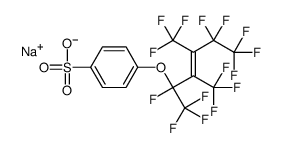 sodium 4-[[1,4,4,5,5,5-hexafluoro-1,2,3-tris(trifluoromethyl)-2-pentenyl]oxy]benzenesulphonate Structure