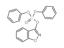 1,2-苯并异唑-3-甲基苯基磷酸盐结构式