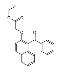 ethyl 2-(1-benzoylnaphthalen-2-yl)oxyacetate Structure
