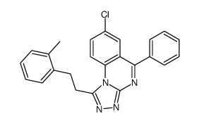 7-chloro-1-[2-(2-methylphenyl)ethyl]-5-phenyl-[1,2,4]triazolo[4,3-a]quinazoline Structure