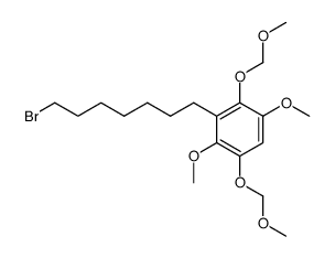 7-bromo-1-(2,5-dimethoxy-3,6-dimethoxymethyloxyphenyl)heptane结构式