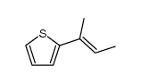 2-(1-methyl-propenyl)-thiophene Structure