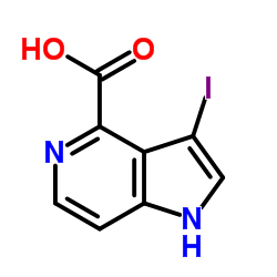 3-Iodo-1H-pyrrolo[3,2-c]pyridine-4-carboxylic acid Structure